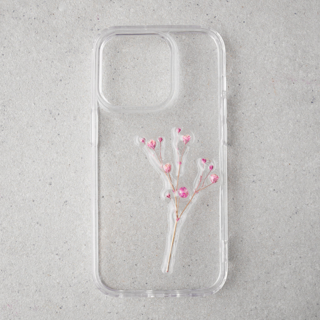 春霞なかすみ草のスマホケース