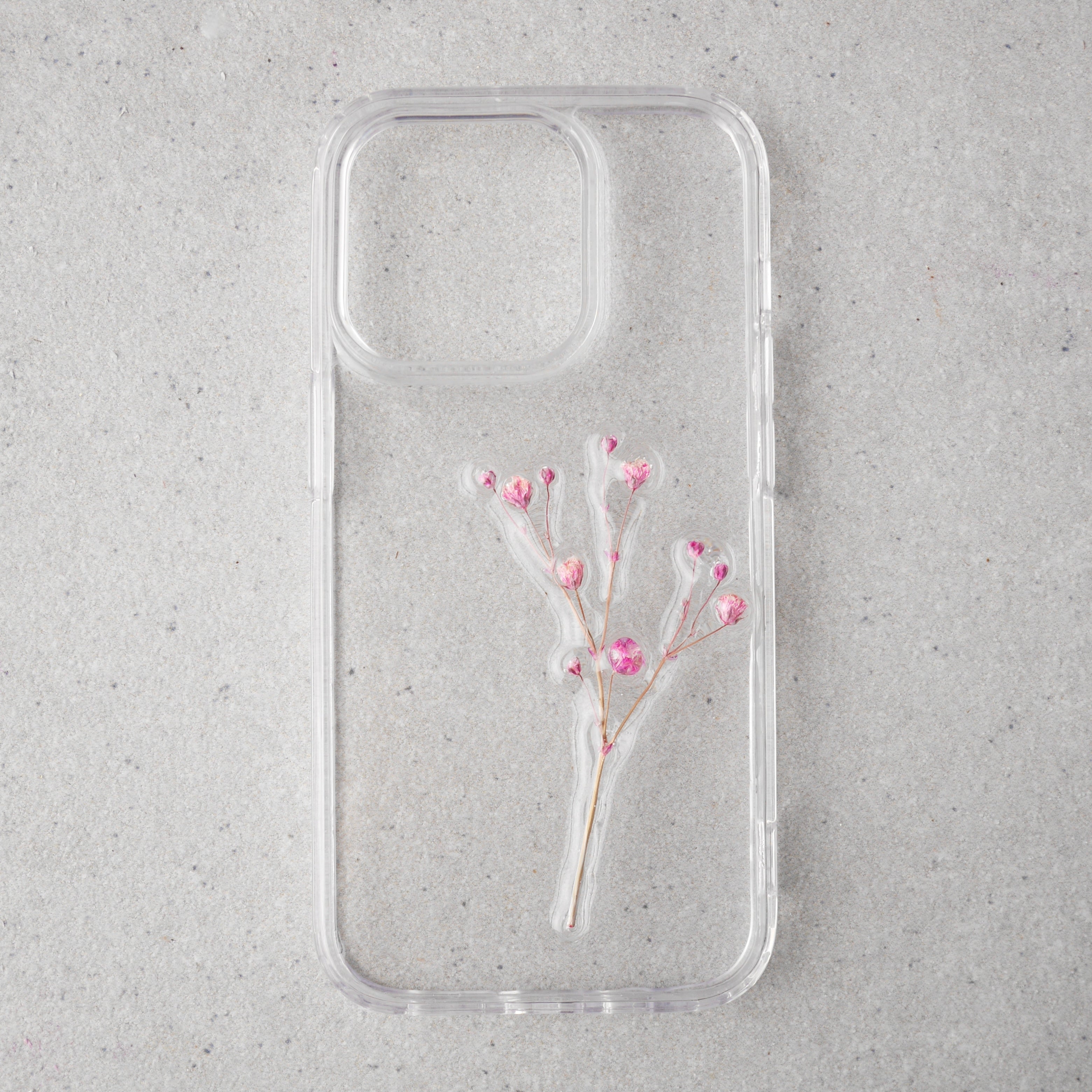 春霞なかすみ草のスマホケース