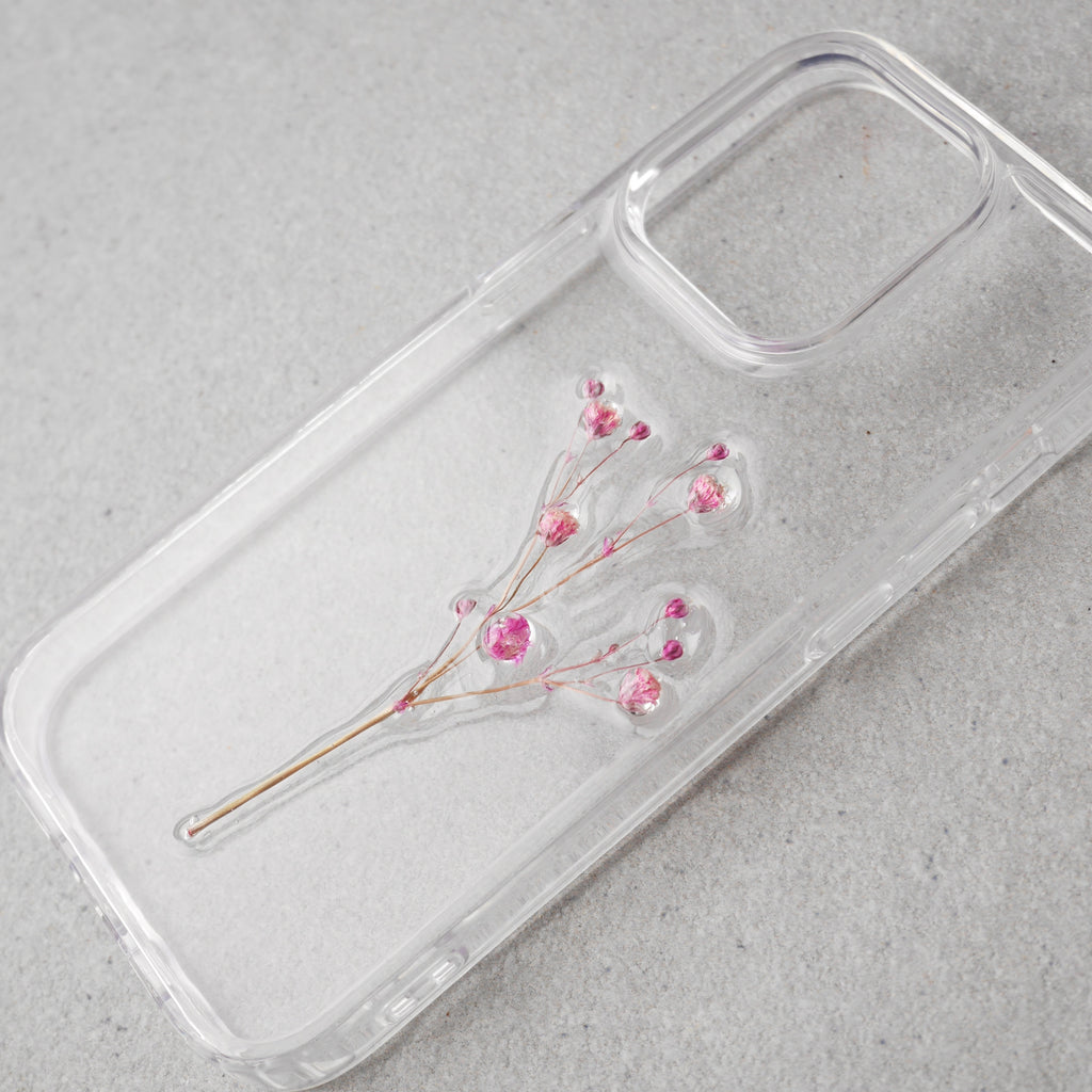 春霞なかすみ草のスマホケース