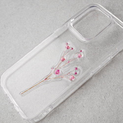 春霞なかすみ草のスマホケース